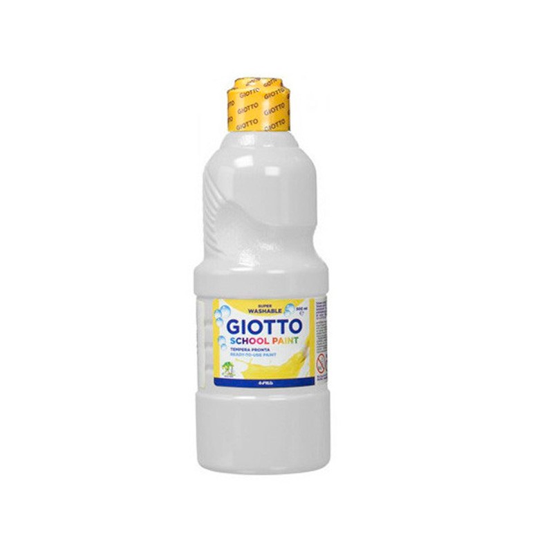 Tempera Liquida Lavable Giotto Blanco 500Ml