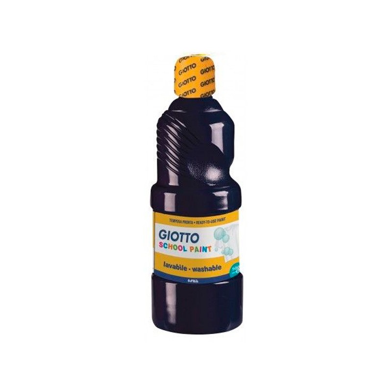 Tempera Liquida Lavable Giotto Negro 500Ml