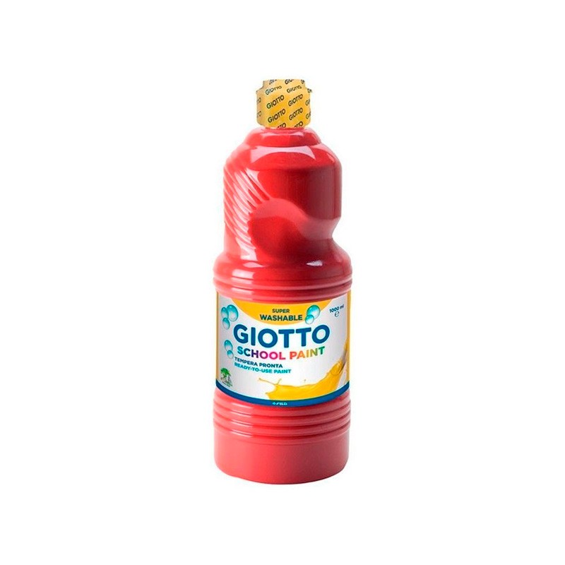 Tempera Liquida Lavable Giotto Rojo Escarlata 500Ml