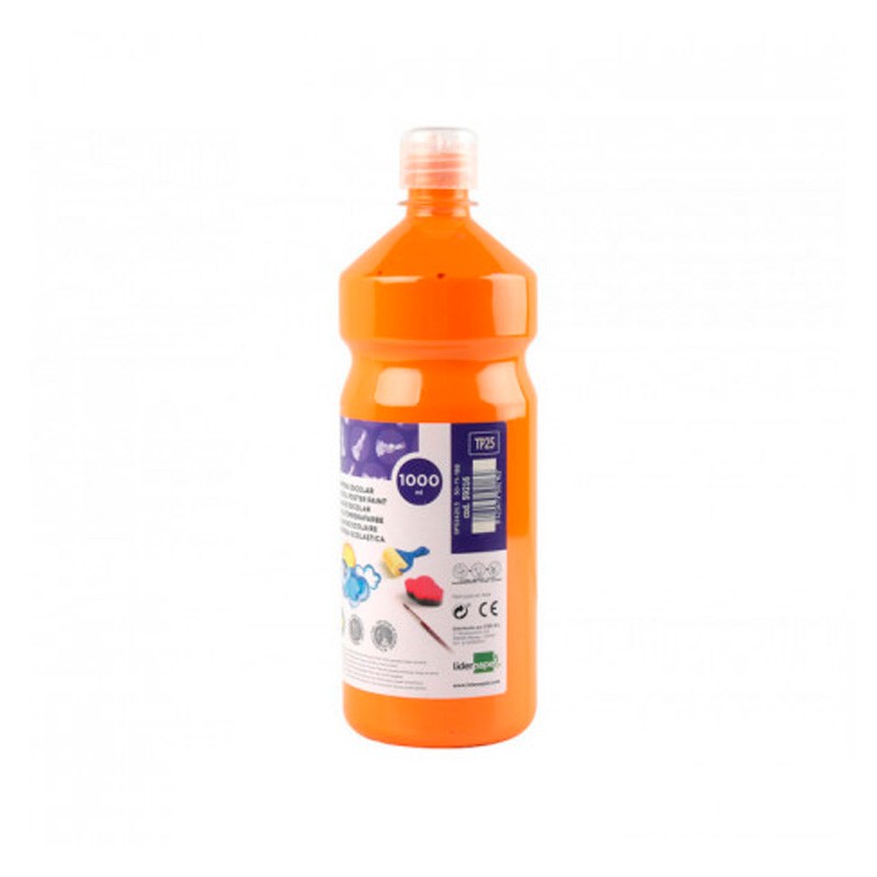 Tempera Liquida Lavable Naranja 1000 ML