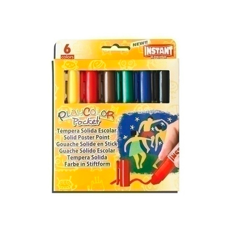 Tempera Solida Playcolor Pocket 6x5 Gr