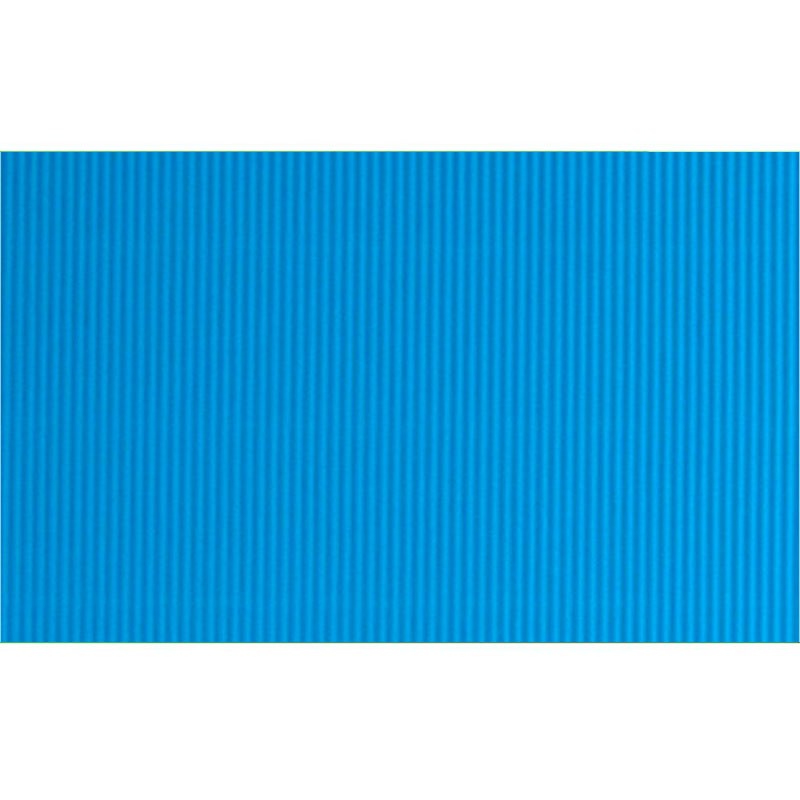 Carton Ondulado Azul Claro Exclair Rollo 50x70Cm