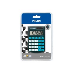 Calculadora Milan Pocket Negra Funda 8 Digitos