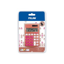 Calculadora Milan Pocket Rosa Funda 8 Digitos