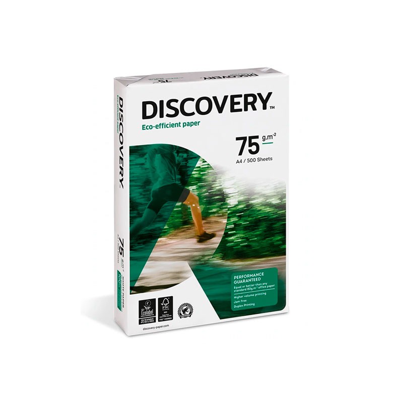 Folios A4 Ecologico Discovery 75 grs 500 hojas