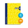Cuaderno Lamela 4mm Folio Tapa Extradura Amarillo 80 Hojas