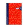 Cuaderno Lamela Folio Tapa Extradura Rojo 3mm 80 Hojas