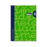 Cuaderno Lamela Folio Tapa Extradura Verde 4mm 80 Hojas