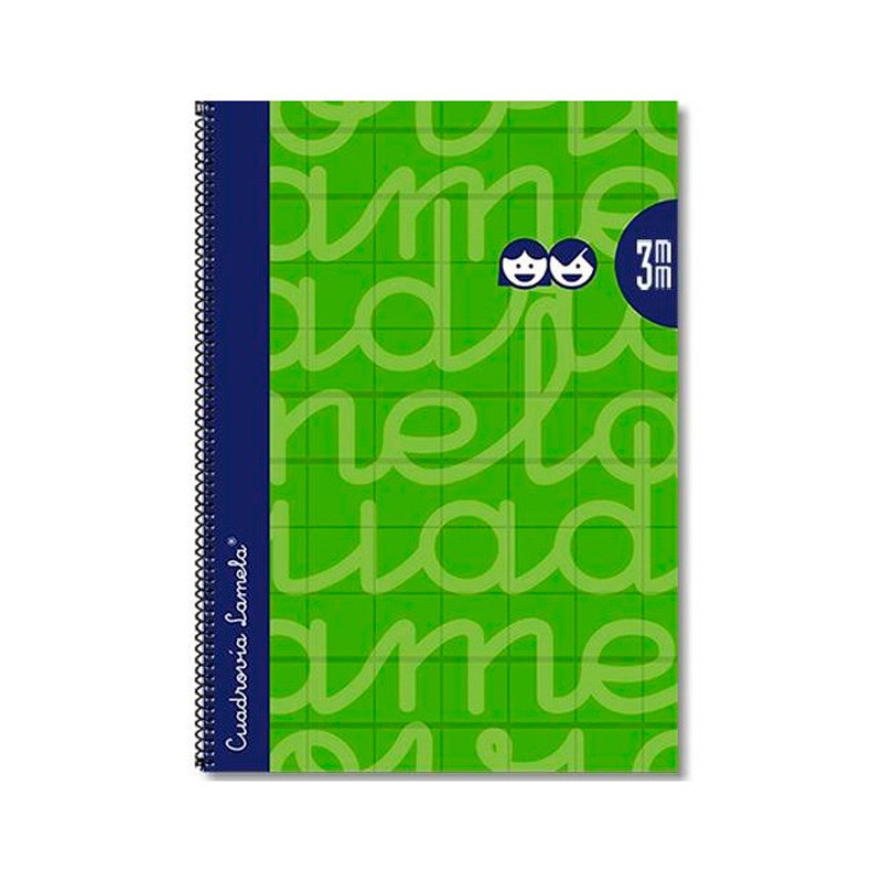 Cuaderno Lamela Folio Tapa Extradura Verde 3mm 80 Hojas