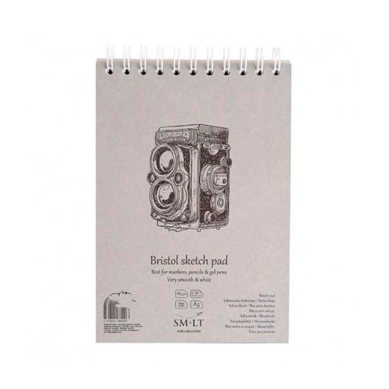 Cuaderno de Bocetos a5 Papel Bristol 185 grs 50 Hojas