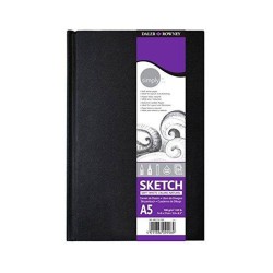 Cuaderno de Bocetos a5 Cosido Blanco natural 100 grs 65 Hojas