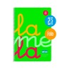 Cuaderno Lamela Folio Tapa Plastica Verde 2,5mm 80 Hojas