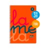 Cuaderno Lamela Folio Tapa Plastica Naranja 3mm 80 Hojas