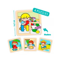 Puzzles Zaro y Nita Set 4Pzas