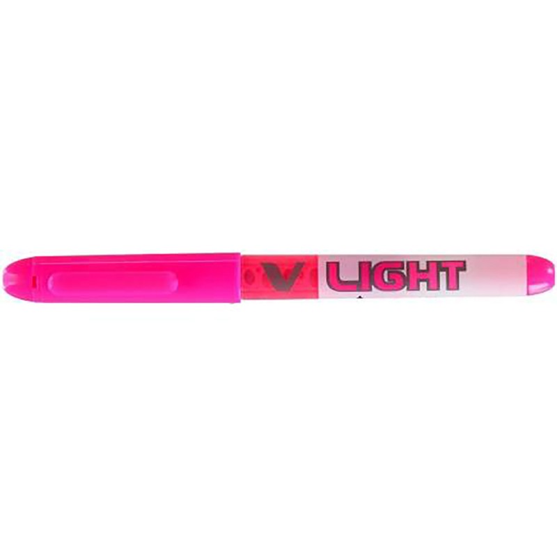 Marcador Fino Pilot Vliquid Light Fluorescente Rosa