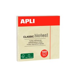 Notas Adhesivas Apli 76x76mm Amarillo 100 Hojas Notas Adhesivas Tamaño 76x76 mm Notas Adhesivas Color Amarillo Notas Adhesivas Forma  Cuadrado  Notas Adhesivas Cantidad 100 Hojas