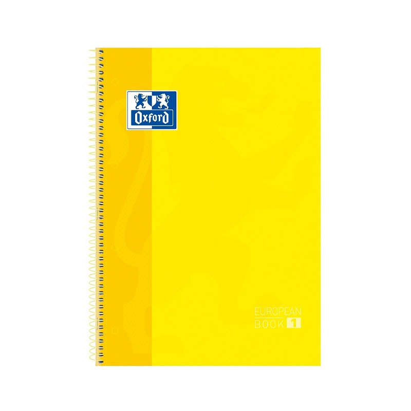 Cuaderno a4 Microperforado Oxford 5mm Amarillo 80 Hojas