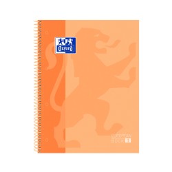 Cuaderno a4 Microperforado Oxford 5mm Naranja 80 Hojas