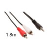 Cable Audio Jack 3,5Mm a 2 RCA 1,8M