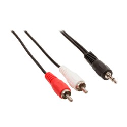 Cable Audio Jack 3,5Mt a 2XRCA M 2M 3Go