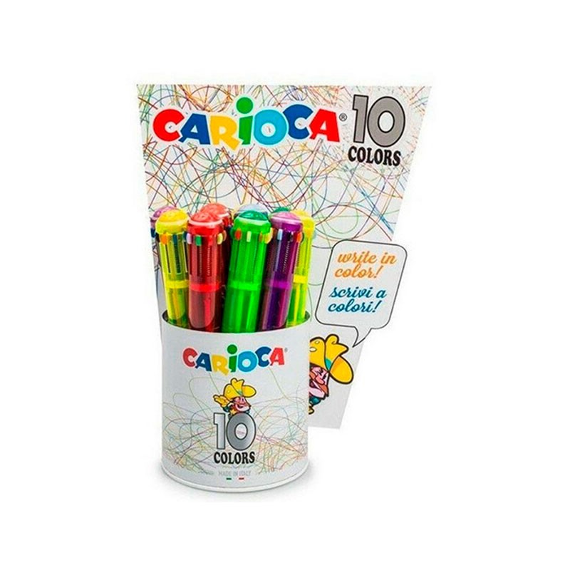 Bolígrafo 10 Colores Carioca