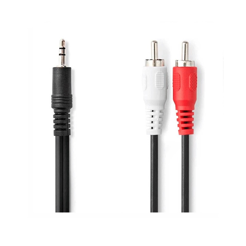 Cable Audio 3,5Mm a 2 RCA