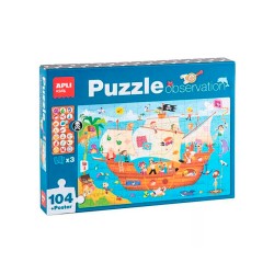 Puzzle Observation El Barco Pirata Apli 104Pz