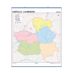 Mapa Mudo Castilla la Mancha 120x100Cm