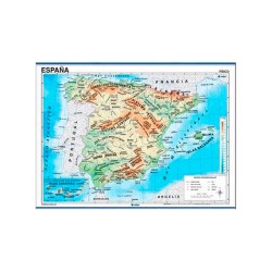 Mapa España Fisico Politico Catalan