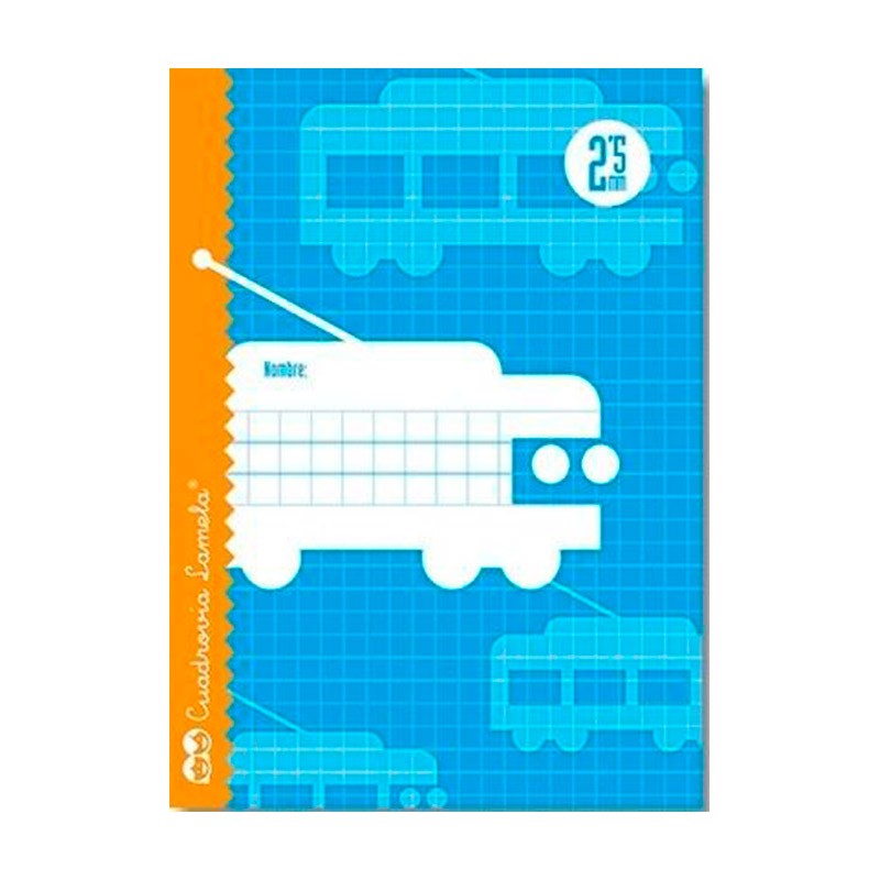 Cuaderno Lamela a5 Cuadrovia 2,5mm 30 Hojas