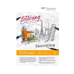 Cuaderno Lettering Tombow a4 Papel Bristol 250 grs 25 Hojas