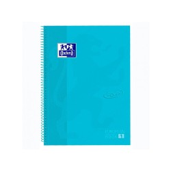 Cuaderno a4 Oxford Touch Microperforado 5mm Azul Pastel 80Hojas