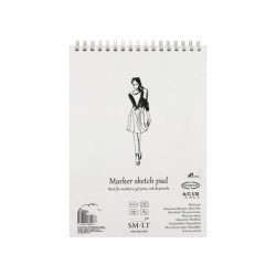 Cuaderno Dibujo A4 Rotulador 100Grs 50Hojas Cuadernos Presentación Hojas Blancas  Cuadernos Tamaño A4 Cuadernos Acabado  Espiral Cuadernos Tipo de Tapa Tapa Dura 