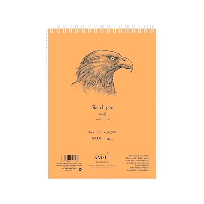 Cuaderno de Bocetos a5 Reciclado 90 grs 60 Hojas