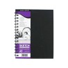 Cuaderno de Bocetos a5 Espiral Blanco Natural 100 gr 54 Hojas