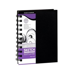Cuaderno de Bocetos a4 Espiral Blanco Natural 100 gr 54 Hojas