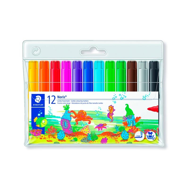 Rotulador Staedtler Jumbo 12 Colores