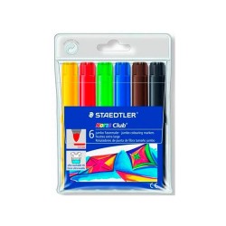 Rotulador Staedtler Jumbo 6 Colores Rotuladores Colores Básicos Rotuladores Presentación  Packs Rotuladores Tipo Punta Media Rotuladores Estilo Base De Agua