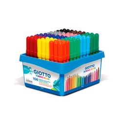 Schoolpack Rotuladores Punta Gorda Turbo Maxi 108 Uds Rotuladores Colores Básicos Rotuladores Tipo Punta Gorda Rotuladores Presentación  Packs Rotuladores Estilo Base De Agua
