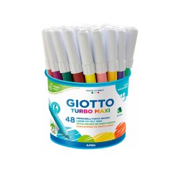 Schoolpack Rotuladores Punta Gorda Turbo Maxi 48 Uds Rotuladores Colores Básicos Rotuladores Tipo Punta Gorda Rotuladores Presentación  Packs Rotuladores Estilo Base De Agua