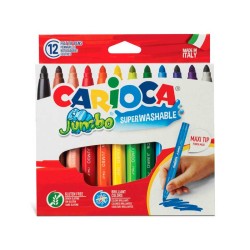 Rotulador Carioca Punta Gorda 12 Uds Rotuladores Colores Básicos Rotuladores Tipo Punta Gorda Rotuladores Presentación  Packs Rotuladores Estilo Base De Agua