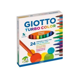 Rotuladores Giotto Turbo Color 24 Colores Rotuladores Colores Básicos Rotuladores Tipo Punta Fina Rotuladores Presentación  Packs Rotuladores Estilo Base De Agua