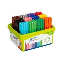 Schoolpack Rotuladores Giotto Turbo 144 Uds Rotuladores Colores Básicos Rotuladores Tipo Punta Fina Rotuladores Presentación  Packs Rotuladores Estilo Base De Agua