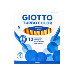 Rotulador Giotto Turbo Color Amarillo 12 Uds