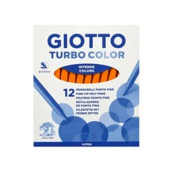 Rotulador Giotto Turbo Color Naranja 12 Uds