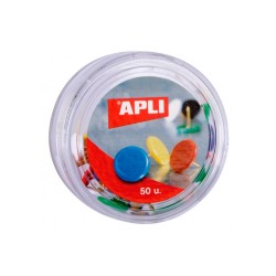 Chinchetas de Colores Apli N2 50 Uds Chinchetas Unidades 50 Uds