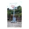 Canastas Minibasket Deluxe Galvanizada Monotubo Trasladable 2 Ruedas Carro sin tableto ni aro