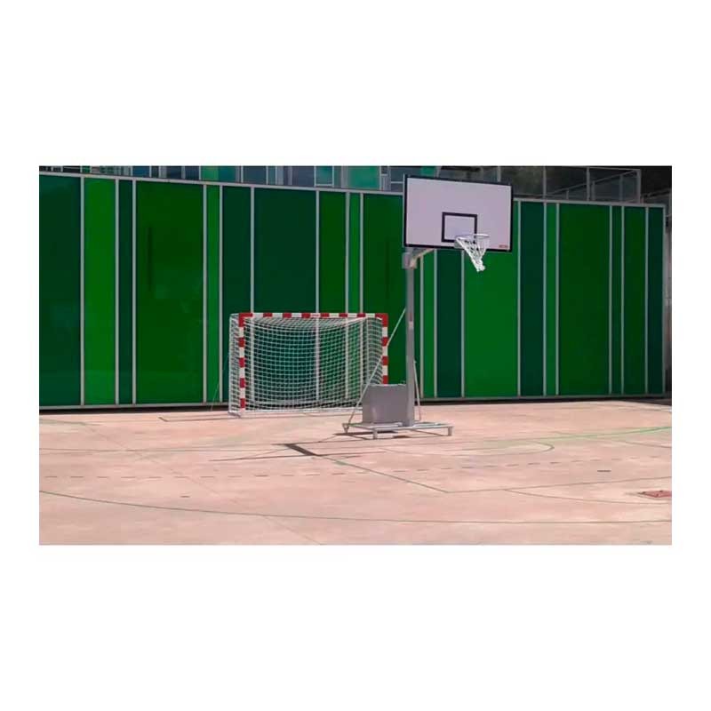 Canasta de Baloncesto Galvanizada Trasladable 2Ud