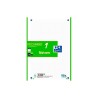 Hojas de Recambio a4 Verde Cuadricula 5x5 Oxford Tapa Blanda 90 grs 100 Hojas