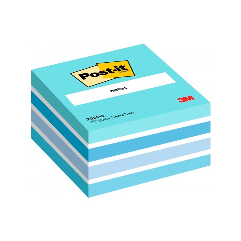 Post-It Notas Adhesivas Azul Pastel 76x76mm 450 Hojas Pastel